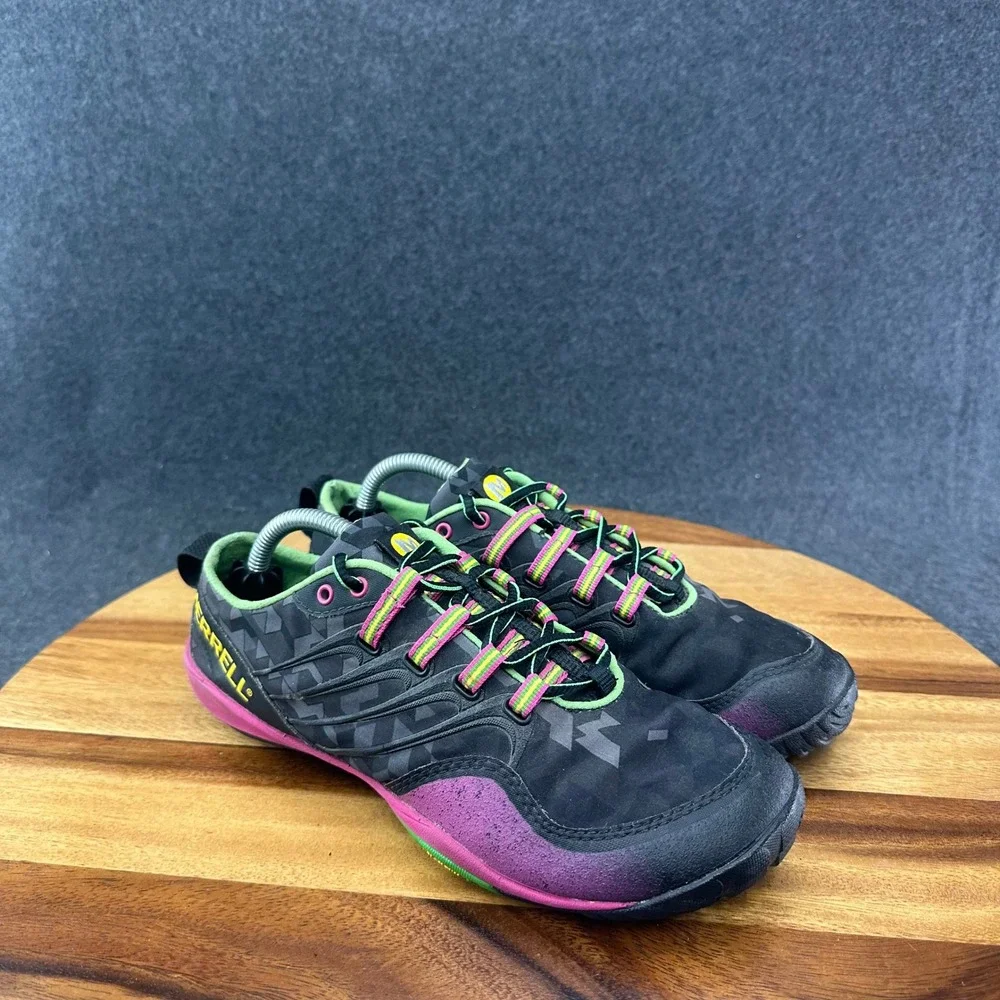 Merrell Lithe Glove Minimal Women's 7 Black Vibram Barefoot Running Shoes